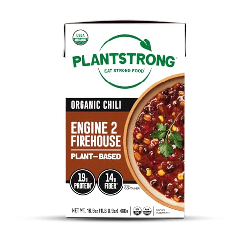 PLANTSTRONG Chili & Stew – USDA Organic, Non-GMO, Plant-Based, Vegan, Gluten-Free, Oil-Free, Lightly Salted...