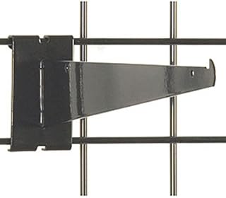 Gridwall Shelf Bracket 12 Inch in Black Finish - Lot of 10