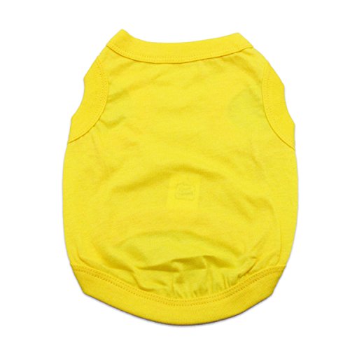 Barking Basics Dog Tank - Yellow - Medium
