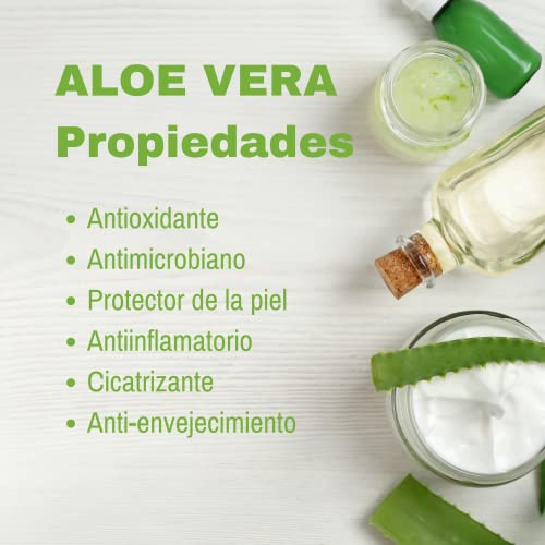 QKnatur – ALOE VERA ÖL – Rein, natürlich und biologisch – 100 ml Glasflasche + Pumpe – Intensive Pflege für Gesicht, Körper, Haare und Augenkontur