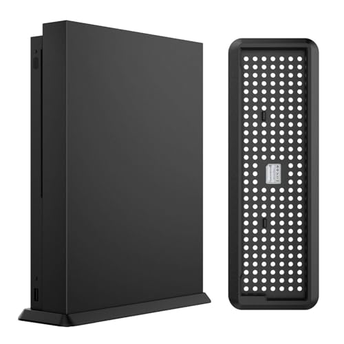 KlsyChry Soporte Vertical para Xbox One X Consola, Negro