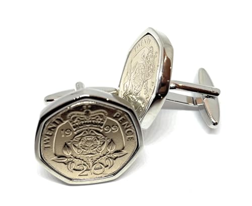 Gemelos SLV Premium de plata con monedas originales de 1999 2