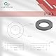 KINETICS LINE Vulkanit Flachdichtungen 1 1/4 Zoll (39 x 30 x 2 mm) 25 Stück Rote Faserdichtungen für Pumpen, Isolatoren, Motoren (bis zu 110°C)
