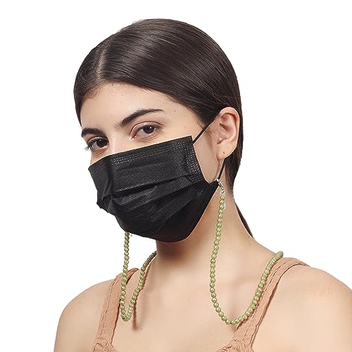 Image of Unisex Specs Holder Hook & Loop Anit Slip Eyewear Lanyard Beads Strap Chain