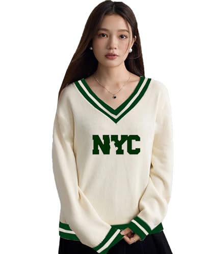 Image of Women Polyester Loose Fit V Neck Full Sleeve's Tshirt (M, White-2)