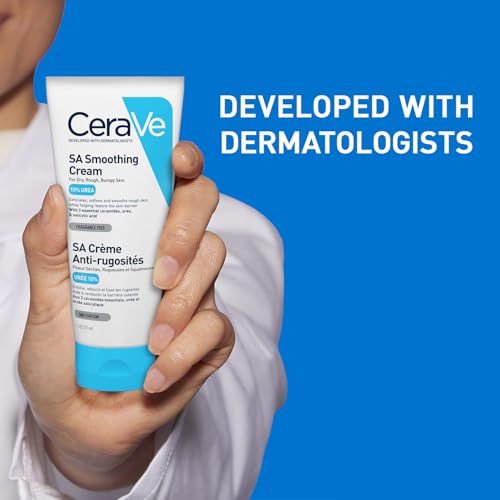 Image of CeraVe SA Smoothing Cream | Exfoliating and Skin Smoothing Cream for Rough, Dry & Bumpy Skin with Salicylic Acid & Ceramides | Dermatologist Recommended, 177ml