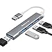 Produktbild USB C Hub, 4 in 1 USB 3.0 Hub Highspeed Datenübertragung, Ultra Slim Multiport Mini Data Hub, Kleine Größe, leicht zu tragen, Geeignet für MacBook, Mac Pro, Mac Mini, iMac, Surface Pro, XPS, PC