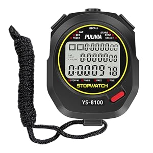 Stopwatch Timer Multi Splits/Laps Digital Stop-Watch for Sports
