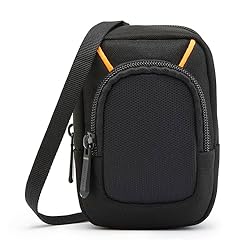 Amazon Basics Estuche para Cámara Digital Compacta...: DIMENSIONES: Adecuado para cámaras compactas de 13,2 x 8,1 x 2,5 cm; Dimensiones externas: 15,2 x 10,2 x 5,1 cm PROTECCIÓN COMPACTA: Bolsa de tamaño mediano perfecta para cámaras digitales point-and-shoot; ideal para el almacenamiento diario y la pro...