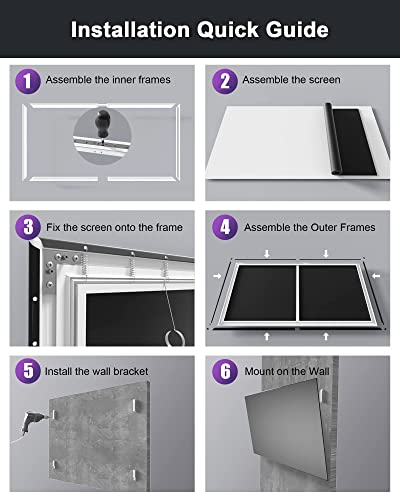 AWOL VISION 120" UST Projector Screen for Bright Day Light Using, 85% Ambient Light Rejecting (ALR) Fresnel Projector Screen for Ultra Short Throw Projector, Fixed Frame, Active 3D, HDR -D120 - Image 7