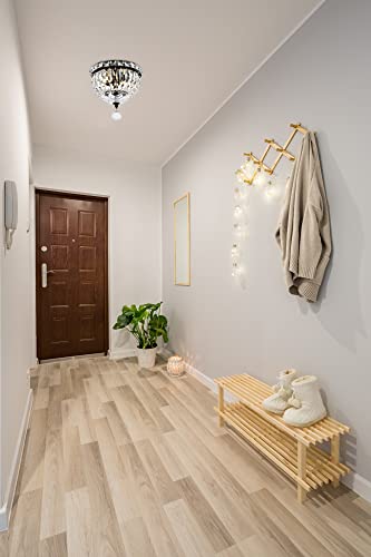 Elegant Lighting V2528F8G/Rc Tranquil - Two Light Flush Mount, Crystal Style Options: Clear Royal Cut #TOP7