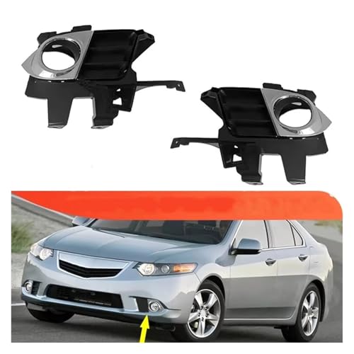 Rejilla de parachoques derecho para Acura TSX 2011-2014 y embellecedor de luz antiniebla frontal 5