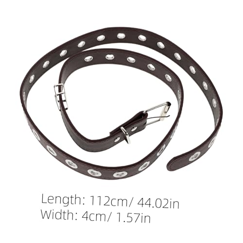 Unisex Punk Chain Belt Grommet Belt for Women Men Fashion Accessory for Dresses Jeans2
