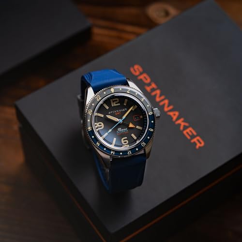 Image of Spinnaker Men's 43mm Fleuss GMT Automatic Watch with Solid Stainless Steel Bracelet SP-5120