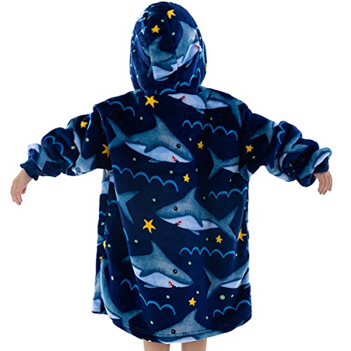 Wearable Blanket Hoodie for Toddlers, Infant 2-6YR Sherpa Blanket Sweatshirt with Pocket, Super Warm Wearable Hoodie Fits 2-6 Years Little Kids Girls Boys - Image 2