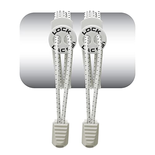 Image of Lock Laces - Elastic No Tie Shoelaces 1 Size Fits All for Kids Adults Tieless Shoe Laces Tennis Shoes Sneakers