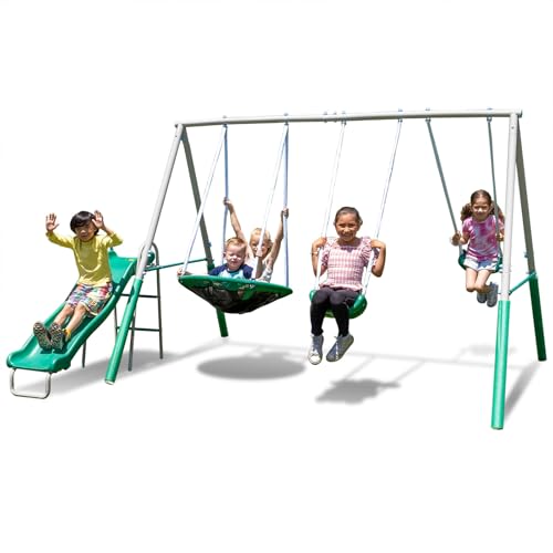 Sportspower Northridge Metal Swing Set, 500 lb...