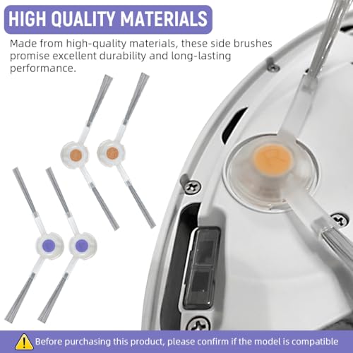 Image of HASTHIP 4Pcs Side Brushes for Narwal Freo X Ultra /Freo X Plus, Replenishment Kit, Replacement Parts Replacement Side Brushes Universal Spare Side Brushes Replacement Accessories