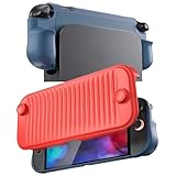 ProCase Dockable Grip Case for Nintendo Switch 2, Protective PC Front Cover with a Foldable Controller Holder Design, Slim Shockproof Hard Shell Fit for 2025 Switch 2 & Kickstand -Red&Blue