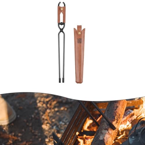 Atizador de Fogata Anti-Escaldaduras con Mango Térmico y Funda de Cuero ShineTrip 8