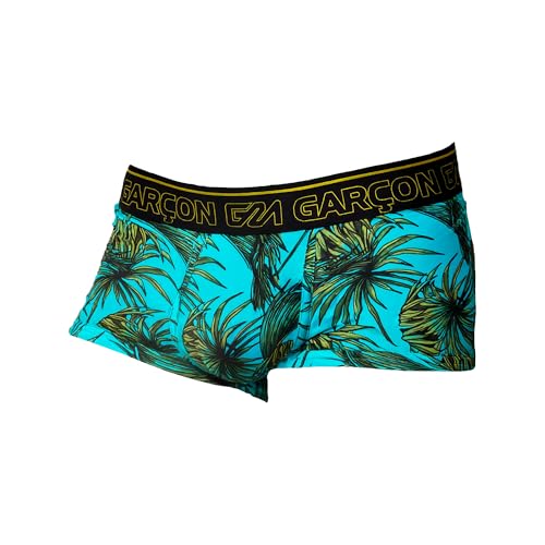 Bóxers ajustados hombre GARÇON Palms Trunk con un moderno estampado tropical de palmeras