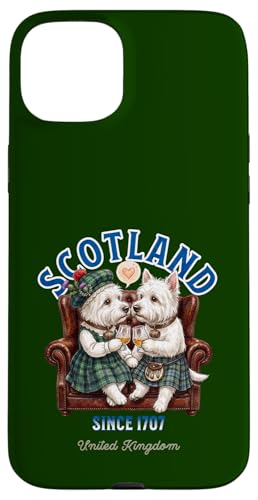 West-Highland Terrier Westie Dogs Whiskey Love Scotland �X�}�z�P�[�X iPhone 15 Plus �p
