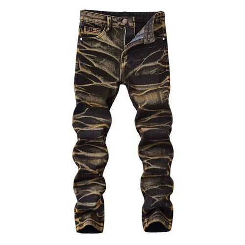 Ripped Jeans for Boys 5-14 Years Trendy Wash Distressed Denim Pants Slim Fit Kids Trousers with Pockets Fall Clothes