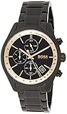 Gehäusedicke 9,0 mm Hugo Boss Unisex Chronograph Quarz Armbanduhr mit Edelstahlarmband