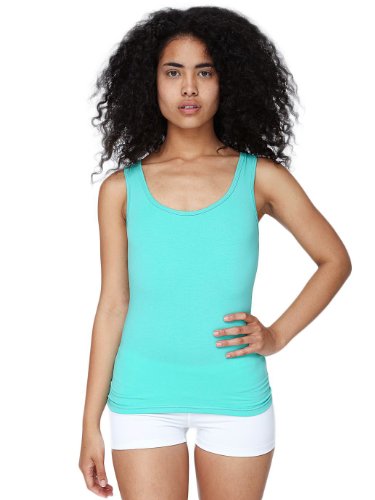 American Apparel Women's Cotton Spandex Tank Top Size M Mint
