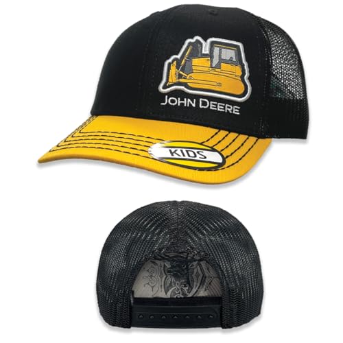 Casquette de baseball John Deere Construction jaune taille unique réglable