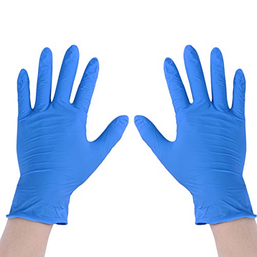 Preisvergleich Produktbild TOPBATHY 100 Stück Medizinische Nitrilhandschuhe Einweg-Steril-Latexhandschuhe Industriehandschuhe Naturkautschuk-Arbeitshandschuhe für Krankenhauslabor - Größe L