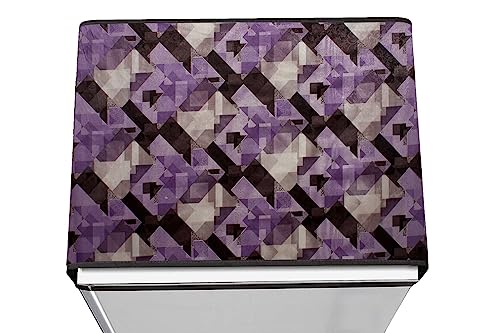 Image of Stylista Refridgerator top Cover Suitable for Samsung RR21C2H25S8 /HL, 189 Liter Fridge, Dimension (WXD) 71x109 CM, Chekered Pattern Magenta