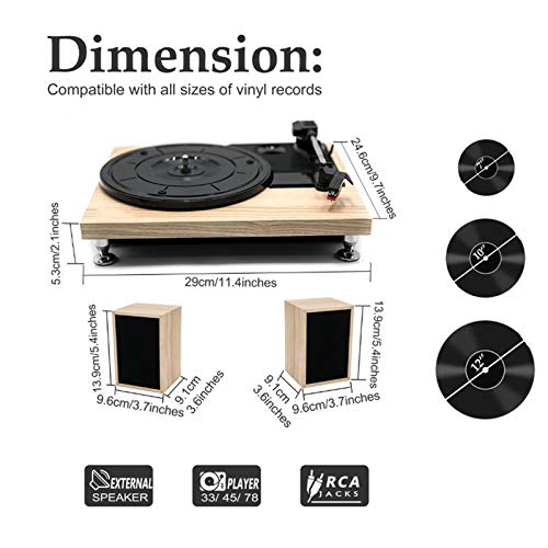 Tourne Disque Vinyle, Lecteur Vinyles De Vinyle Bluetooth avec Haut-parleurs Externes Puissants, Platine Vinyle pour 33… - Les Beatles, Paul McCartney, John Lennon, RIngo Starr, George Harrison Tourne Disque Vinyle, Lecteur Vinyles De Vinyle Bluetooth avec Haut-parleurs Externes Puissants, Platine Vinyle pour 33… – Image 8