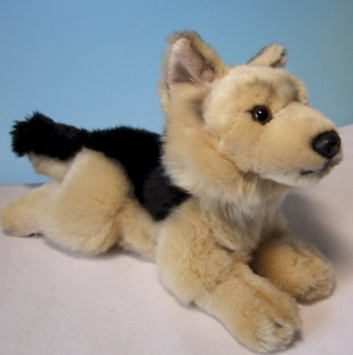 Leosco Plüschtier Schäferhund - liegend - 30 cm