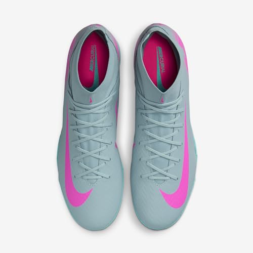 Nike Mercurial Superfly 10 Academy TF High-Top Soccer Shoes (FQ8331-301, Ocean Cube/Pink Blast)4
