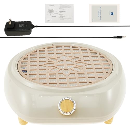 FALESOUL Nail Dust Collector, Powerful Vacuum Fan and Nail Dust Collector Quiet, 100W Powerful Adjustable Speed and Low Noise, Dust Collector Nail Tech Perfect for Acrylic Nail Polishing, Salon & Home