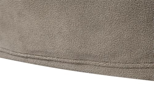 Men's Stand Up Collar Cut Half Zipper Long Sleeved Pullover Sweater Solid Color Fleece Knit Sweater2