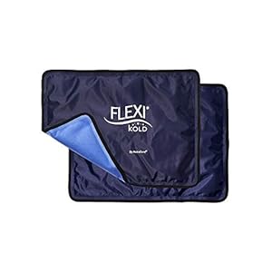 FlexiKold Ice Packs for Injuries Reusable with Straps – Cold Compress Gel Cold Pack, Ice Pack for Knee, – Flexible Medical Ice Wrap for Back, Shoulders, Legs, Muscle Pain – Standard – 2 Pk