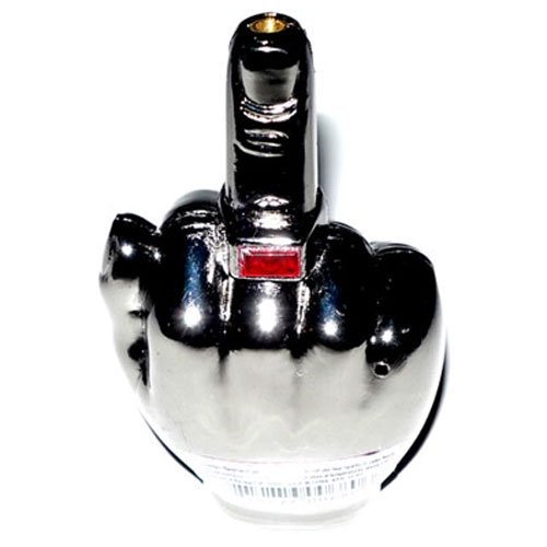 Middle Finger Refillable Butane Torch Lighter with Sound