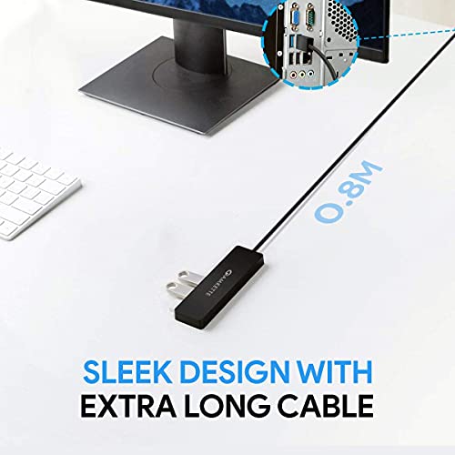 Image of Amkette EvoFox Fireblade Gaming Keyboard with Compact TKL Design, LED Backlit (Wired) (Black) & 4 Port Superspeed USB 3.0 Hub with Charging Function and 0.8 Meter Built-in Cable (Black)