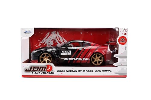 Jada Nissan GT-R 2009 Modelo 1:24 Negro miniatura 2