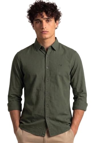 Allen Solly Men Cotton Casual Shirt Gray Grey - Image 2