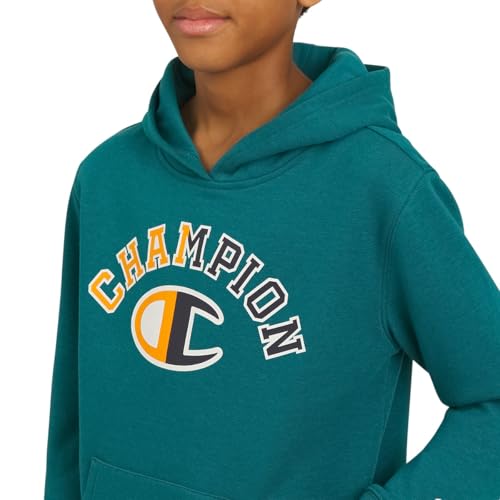 Image of Champion boys Graphic Hoodie Pullover Sweatshirt for Kids With Stylish Embellishments
