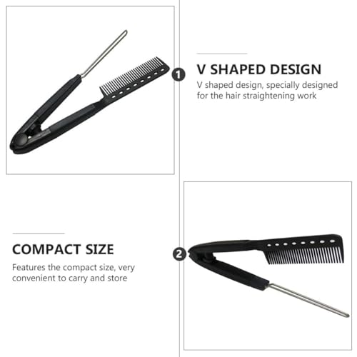 Peine alisador VICASKY para cabello en forma de V sin calor, herramienta para peinar el cabello miniatura 3