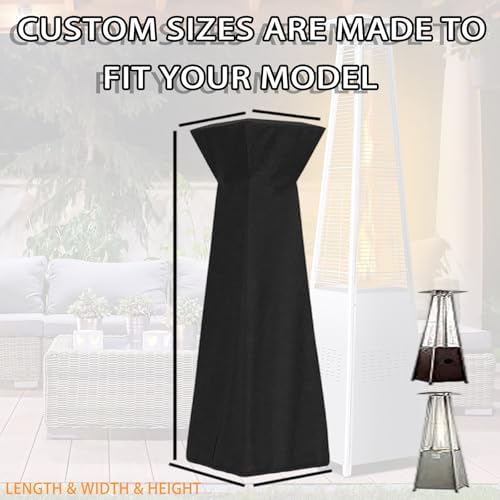 Funda para Calefactor Exterior para Sahara Pyramid Flame Heater, Cubierta Protectora Repelente al Agua para Estufa de Terraza, Funda a Medida para Jardín y Balcón