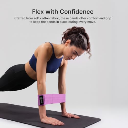 Image of Cult Hip Resistance Band, Anti-Slip Cotton Exercise Band, Heavy Resistance (40-50 lbs) for Glute Activation, Strength Training, Home Gym & Fitness