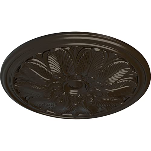 Image of Ekena Millwork CM22BOSHF Bordeaux Ceiling Medallion, 22-5 /8 x 1-3 /4, Stone Hearth