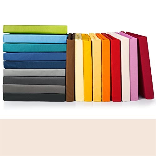 CelinaTex Jade Spannbettlaken 180x200 - 200x200 cm Schnee weiß Microfaser Spannbetttuch Jersey Bettlaken CelinaTex Jade Spannbettlaken 180x200 - 200x200 cm Schnee weiß Microfaser Spannbetttuch Jersey Bettlaken