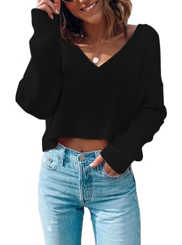 Poetsky Womens Oversized Off The Shoulder Tops V...
