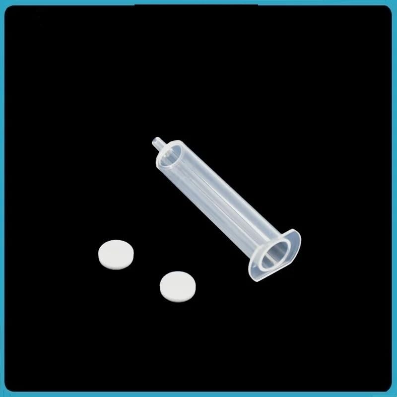 Columnas vacías SPE 10 piezas con fritas de PE | Columnas de plástico reutilizables y duraderas, fritas de PE de 20 μm,(60mL)
